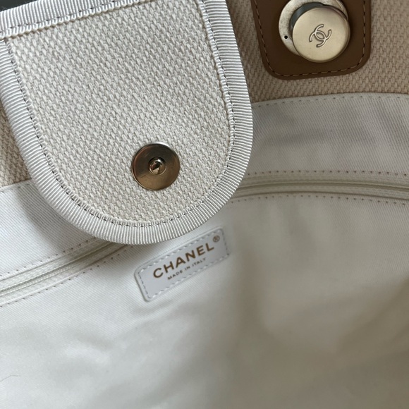RARE Authentic CHANEL canvas tote - Picture 4 of 6